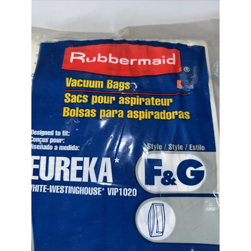 Rubbermaid Vacuum Bags, Style F & G ‑ 4‎ bags Eureka White-Westinghouse (4944)